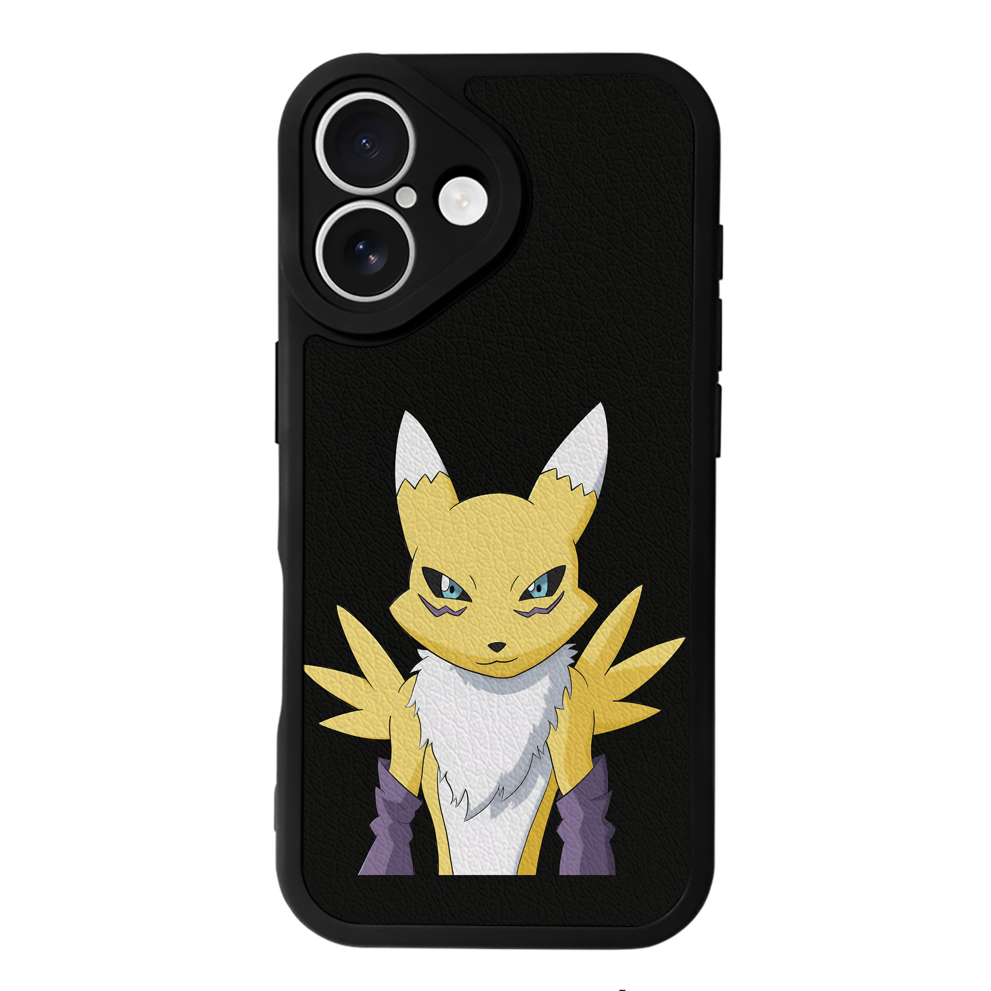 （画像用） Digimon デジタルモンスター/デジモン 【iPhone 16シリーズ対応】シリコンスマホケース（レザー調） 材質：シリコン